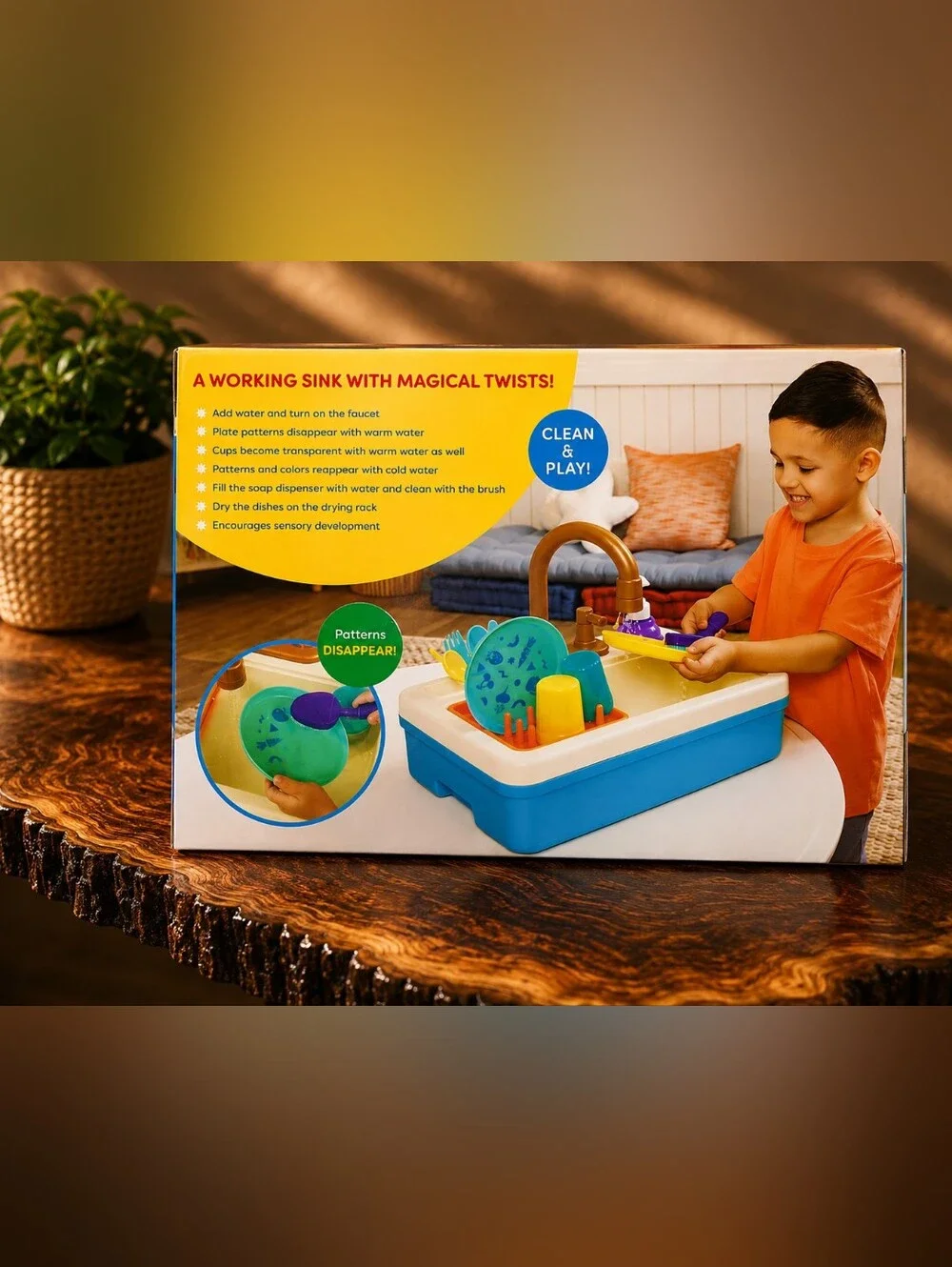 New Battat Splash & Sparkle Sink Kids Interactive Playset NIB